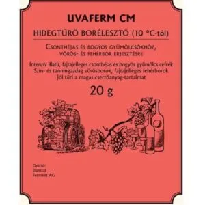 Hidegtűrő borélesztő Uvaferm CM 20g