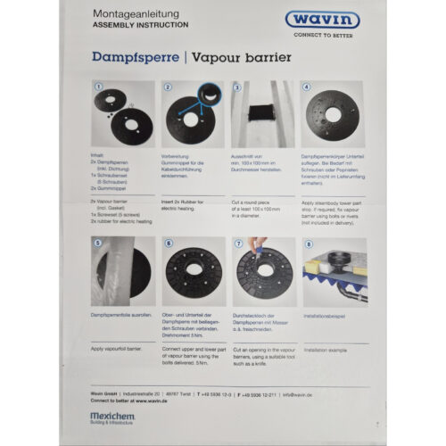 Wavin Quickstream párazáró karima QSP D75 csavarral (CLUF2000PKSET)