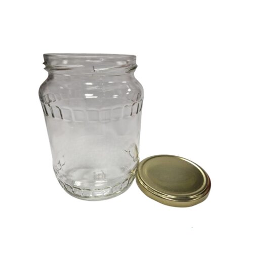 Befőttes üveg 720 ml facett tető nélkül